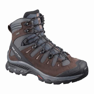 Salomon QUEST 4D 3 GTX W - Naisten Vaelluskengät - TummanSininen/Suklaa Violetit